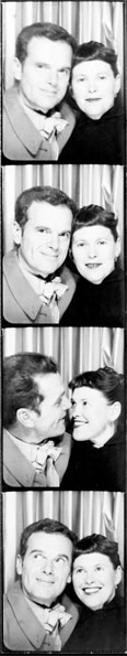 Charles and Ray in a Photobooth